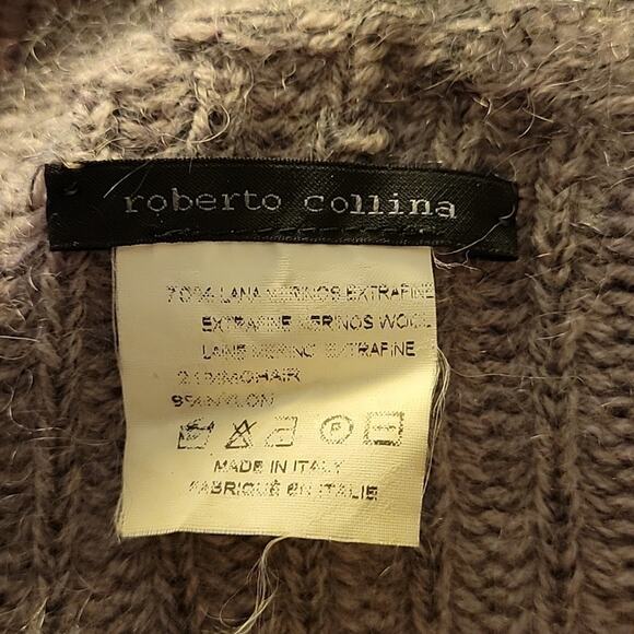 Roberto Collina Open Front Mohair Bleans Cardigan - Picture 6 of 6